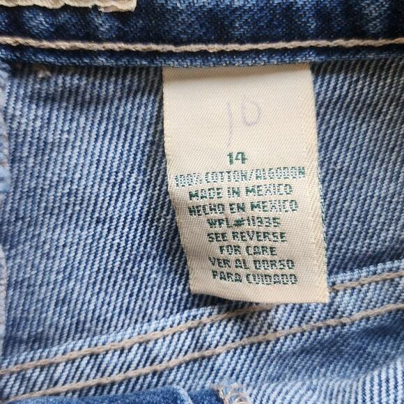 St. John's Bay Size 14 100% Cotton Denim Pencil Maxi Skirt - Picture 7 of 9